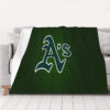 Oakland Athletics Blankets - Fleece Blanket for Gift - Lightweight oakland athletics blankets fleece blanket for gift lightweight ver 5