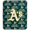 Oakland Athletics Blankets - Sherpa Blanket for Couch - Cozy (Throw Size) oakland athletics blankets sherpa blanket for couch cozy throw size ver 38