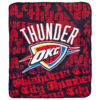Oklahoma City Thunder Blanket - Fleece Blanket for Bed - Lightweight (Throw Size) oklahoma city thunder blanket fleece blanket for bed lightweight throw size ver 2