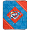 Oklahoma City Thunder Blanket - Sherpa Blanket for Couch - Soft (Throw Size) oklahoma city thunder blanket sherpa blanket for couch soft throw size ver 19