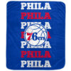 Philadelphia 76ers Blankets - Fleece Blanket for Bed - Soft (Throw Size) philadelphia 76ers blankets fleece blanket for bed soft throw size ver 2
