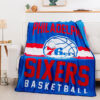 Philadelphia 76ers Blankets - Sherpa Blanket for Bed - Warm philadelphia 76ers blankets sherpa blanket for bed warm ver 13