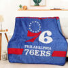Philadelphia 76ers Blankets - Sherpa Blanket for Gift - Warm (Throw Size) philadelphia 76ers blankets sherpa blanket for gift warm throw size ver 12