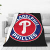 Philadelphia Phillies Blanket - Sherpa Blanket for Bed - Lightweight (Multiple Sizes) philadelphia phillies blanket sherpa blanket for bed lightweight multiple sizes ver 24