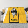 Pittsburgh Pirates Blanket - Sherpa Blanket for Gift - Cozy (Throw Size) pittsburgh pirates blanket sherpa blanket for gift cozy throw size ver 5