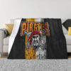 Pittsburgh Pirates Blankets - Fleece Blanket for Bed - Cozy (Throw Size) pittsburgh pirates blankets fleece blanket for bed cozy throw size ver 9