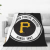 Pittsburgh Pirates Blankets - Sherpa Blanket for Bed - Cozy (Throw Size) pittsburgh pirates blankets sherpa blanket for bed cozy throw size ver 30