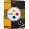Pittsburgh Steelers Blanket - Fleece Blanket for Bed - Soft (Throw Size) pittsburgh steelers blanket fleece blanket for bed soft throw size ver 41