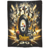 Pittsburgh Steelers Blanket - Fleece Blanket for Couch - Cozy (Queen Size) pittsburgh steelers blanket fleece blanket for couch cozy queen size ver 70