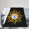 Pittsburgh Steelers Blanket - Fleece Blanket for Sofa - Cozy (Multiple Sizes) pittsburgh steelers blanket fleece blanket for sofa cozy multiple sizes ver 26