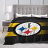 Pittsburgh Steelers Blanket - Sherpa Blanket for Couch - Cozy (Queen Size) pittsburgh steelers blanket sherpa blanket for couch cozy queen size ver 90