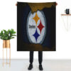 Pittsburgh Steelers Blanket - Sherpa Blanket for Sofa - Cozy pittsburgh steelers blanket sherpa blanket for sofa cozy ver 39