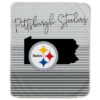 Pittsburgh Steelers Blanket - Sherpa Blanket for Sofa - Lightweight (Multiple Sizes) pittsburgh steelers blanket sherpa blanket for sofa lightweight multiple sizes ver 7