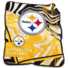Pittsburgh Steelers Blanket - Sherpa Blanket for Sofa - Soft (Throw Size) pittsburgh steelers blanket sherpa blanket for sofa soft throw size ver 49