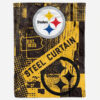 Pittsburgh Steelers Blankets - Fleece Blanket for Bed - Lightweight (Throw Size) pittsburgh steelers blankets fleece blanket for bed lightweight throw size ver 8