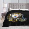 Pittsburgh Steelers Blankets - Fleece Blanket for Couch - Lightweight pittsburgh steelers blankets fleece blanket for couch lightweight ver 17