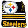 Pittsburgh Steelers Blankets - Sherpa Blanket for Couch - Lightweight (Queen Size) pittsburgh steelers blankets sherpa blanket for couch lightweight queen size ver 6