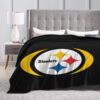 Pittsburgh Steelers Blankets - Sherpa Blanket for Gift - Cozy (Throw Size) pittsburgh steelers blankets sherpa blanket for gift cozy throw size ver 36