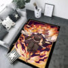 Rengoku Kyojuro Rug Demon Slayer Area Rug Anime Bedroom Rug - Small - Non-slip Backing Rug rengoku kyojuro rug demon slayer area rug anime bedroom rug small non slip backing rug ver 500