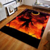 Rengoku Kyojuro Rug Demon Slayer Area Rug Anime Room Carpet - Small - Soft Flannel Area Rug rengoku kyojuro rug demon slayer area rug anime room carpet small soft flannel area rug ver 484