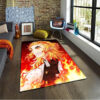 Rengoku Kyojuro Rug Demon Slayer Rug Anime Gaming Room Rugs - Multiple Sizes - Soft Flannel Carpet rengoku kyojuro rug demon slayer rug anime gaming room rugs multiple sizes soft flannel carpet ver 483