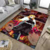 Rengoku Kyojuro Rug Demon Slayer Rugs Anime Room Rugs - Large - Soft Flannel Carpets rengoku kyojuro rug demon slayer rugs anime room rugs large soft flannel carpets ver 489