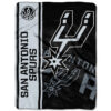San Antonio Spurs Blanket - Sherpa Blanket for Gift - Lightweight (Throw Size) san antonio spurs blanket sherpa blanket for gift lightweight throw size ver 4