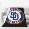 San Diego Padres Blanket - Fleece Blanket for Bed - Warm (Multiple Sizes) san diego padres blanket fleece blanket for bed warm multiple sizes ver 9