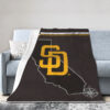 San Diego Padres Blanket - Fleece Blanket for Gift - Cozy (Multiple Sizes) san diego padres blanket fleece blanket for gift cozy multiple sizes ver 49