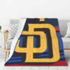 San Diego Padres Blanket - Fleece Blanket for Sofa - Lightweight (Throw Size) san diego padres blanket fleece blanket for sofa lightweight throw size ver 10