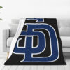 San Diego Padres Blanket - Sherpa Blanket for Couch - Lightweight (Queen Size) san diego padres blanket sherpa blanket for couch lightweight queen size ver 22