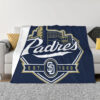 San Diego Padres Blankets - Sherpa Blanket for Gift - Lightweight (Throw Size) san diego padres blankets sherpa blanket for gift lightweight throw size ver 36