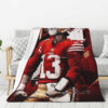 San Francisco 49ers Blanket - Fleece Blanket for Couch - Lightweight san francisco 49ers blanket fleece blanket for couch lightweight ver 13