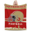 San Francisco 49ers Blanket - Fleece Blanket for Couch - Soft san francisco 49ers blanket fleece blanket for couch soft ver 99