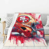 San Francisco 49ers Blanket - Fleece Blanket for Gift - Cozy san francisco 49ers blanket fleece blanket for gift cozy ver 39