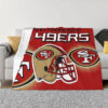 San Francisco 49ers Blanket - Fleece Blanket for Sofa - Cozy (Throw Size) san francisco 49ers blanket fleece blanket for sofa cozy throw size ver 8