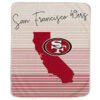 San Francisco 49ers Blanket - Fleece Blanket for Sofa - Lightweight (Throw Size) san francisco 49ers blanket fleece blanket for sofa lightweight throw size ver 58