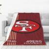 San Francisco 49ers Blanket - Fleece Blanket for Sofa - Lightweight (Throw Size) san francisco 49ers blanket fleece blanket for sofa lightweight throw size ver 9
