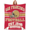 San Francisco 49ers Blanket - Fleece Blanket for Sofa - Soft san francisco 49ers blanket fleece blanket for sofa soft ver 124