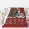 San Francisco 49ers Blanket - Sherpa Blanket for Bed - Lightweight san francisco 49ers blanket sherpa blanket for bed lightweight ver 46