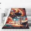 San Francisco 49ers Blanket - Sherpa Blanket for Couch - Warm (Throw Size) san francisco 49ers blanket sherpa blanket for couch warm throw size ver 83