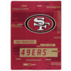 San Francisco 49ers Blanket - Sherpa Blanket for Gift - Cozy (Throw Size) san francisco 49ers blanket sherpa blanket for gift cozy throw size ver 128