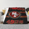 San Francisco 49ers Blanket - Sherpa Blanket for Gift - Cozy (Throw Size) san francisco 49ers blanket sherpa blanket for gift cozy throw size ver 7