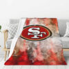 San Francisco 49ers Blanket - Sherpa Blanket for Gift - Lightweight (Multiple Sizes) san francisco 49ers blanket sherpa blanket for gift lightweight multiple sizes ver 4