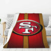 San Francisco 49ers Blanket - Sherpa Blanket for Gift - Lightweight (Throw Size) san francisco 49ers blanket sherpa blanket for gift lightweight throw size ver 107