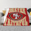 San Francisco 49ers Blanket - Sherpa Blanket for Sofa - Lightweight san francisco 49ers blanket sherpa blanket for sofa lightweight ver 47