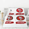 San Francisco 49ers Blanket - Sherpa Blanket for Sofa - Warm (Throw Size) san francisco 49ers blanket sherpa blanket for sofa warm throw size ver 76