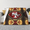 San Francisco 49ers Blanket - Sherpa Blanket for Sofa - Warm san francisco 49ers blanket sherpa blanket for sofa warm ver 40