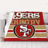 San Francisco 49ers Blankets - Fleece Blanket for Bed - Lightweight (Multiple Sizes) san francisco 49ers blankets fleece blanket for bed lightweight multiple sizes ver 81