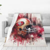 San Francisco 49ers Blankets - Fleece Blanket for Bed - Warm (Throw Size) san francisco 49ers blankets fleece blanket for bed warm throw size ver 84